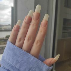 Nails Without Nail Polish, Apple Board, Adams Apple, Long Fingernails, Baby Pink Nails, Plain Nails