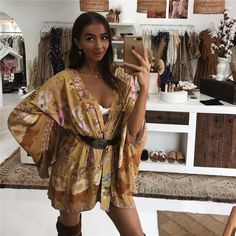 Poppy Kimono – Shop The Kei Earth Fashion, Kimono Floral, Comfortable Chic, Beach Kimono, Boho Clothes, Kimono Vintage, Cotton Decorations, Beautiful Kimonos, Bat Sleeve