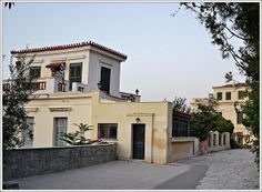 an old building with a clock tower on the top