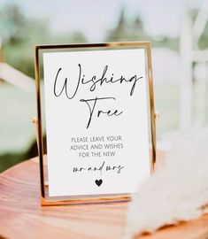 Well Wishes Tree Wedding, 2024 Minimalist, Tree Guest Book, Digital Table, Wedding Tree Guest Book, Tree Sign, Wedding Tree, Guest Book Wedding, Wedding Reception Signs