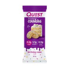 quest frosted cookies birthday cake