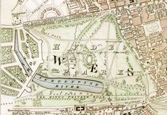 an old map with the name london on it