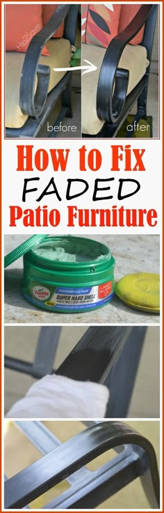 how to fix faded patio furniture