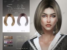 Short Bob Cuts, Sims 4 Teen, Sims 4 Characters, Sims 4 Downloads