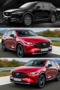 three different views of the new mazda cx - 3