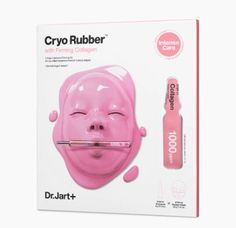 A brightening two-step rubber mask inspired by Cryo therapy that lowers skin's temperature to increase blood flow and absorption of powerful active ingredients for a radiant, healthy-looking complexion. The two-step system includes a highly concentrated ampoule gel-like serum packed with actives and a prebiotic complex, as well as a soft, flexible rubber mask made of naturally derived algae and clay to hydrate and soothe the skin for an instant pick-me-up. After 30-40 minutes of masking this coo Rubber Face Mask, Rubber Mask, Increase Blood Flow, Collagen Facial, Collagen Mask, Dr Jart, Hand Body Lotion, Hydrolyzed Collagen, Beauty Store