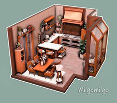 Sims Layout, Sims Architecture, Sims 3 Houses Ideas, Sims Kitchen, Sims Lots, Sims 4 Houses Layout, Kitchen Dollhouse