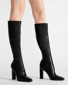 ARIA Black Knee-High Boot | Women's Boots – Steve Madden