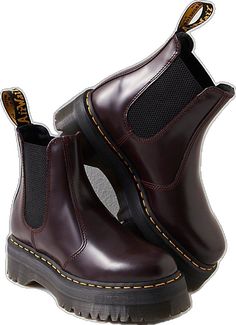 Doc Marten Chelsea Boot, Dr Martens 2976 Quad, Dr Martens 2976, Chunky Chelsea Boots, Platform Chelsea Boots, Shoes Outfit Fashion, Dr Martens Boots, Stylish Boots, Free People Shoes