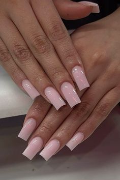 White Acrylic Nails, Simple Acrylic Nails, Classy Acrylic Nails, Short Square Acrylic Nails, Long Square Acrylic Nails, Acrylic Nails Coffin Short, Pink Acrylic Nails, Square Acrylic Nails