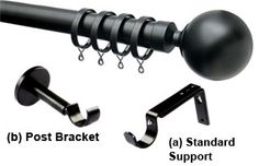 the different types of post brackets are shown in this graphic above and below them