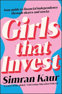 a book cover with the title girls that invest