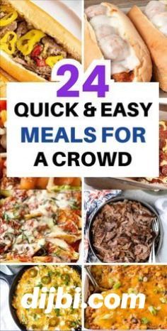 24 quick and easy meals for a crowd