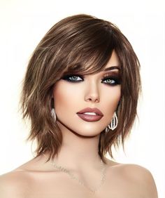 2025 Hair Trends For Women - Hair Color And Haircuts Ideas - For Women Wigs Short, Bangs With Medium Hair, Monofilament Wigs, Choppy Hair, Hair Color Shades, Curly Hair Styles Easy, Pixie Bob, Bob Haircut