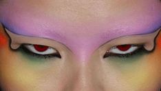 Eyeshadow Makeup Aesthetic, Pater Sato, Gender Neutral Makeup, Beginner Makeup Looks, Purple Mascara, Alternative Hairstyles, Big Makeup, Couture Casual, Colorful Maximalist