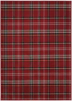 #Tela #Plaid_Area_Rug #Red_Farmhouse #Plaid_Rug