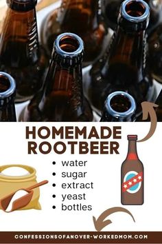 there are many bottles that have been made to look like root beer and one is labeled homemade root beer