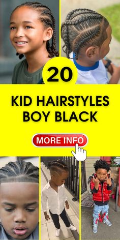 Stylish Kids’ Hairstyles: Braids, Curls & Cool Haircuts for Trendy Tots Kid Hairstyles Boy, Mixed Boy Haircut Curly Hair, Cornrows For Boys, Boys Haircuts Curly Hair