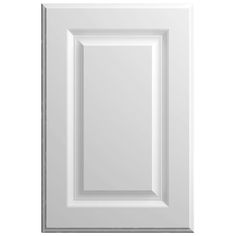 an image of a white cabinet door on a white background with clipping for text