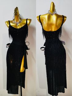 All dresses are custom made based on your measurements and will take 35-40 days for production and 1-2 weeks for delivery. Urgent order is available at additional cost. All prices in the listings are based on XS/S size, if you have a different size, the cost may increase due to more fabric and embellishments are required to keep the visual effect of the same design. You may share your height weight bust waist hip measurements with us to confirm your price before placing an order. You may alter t Black Tango Dress, Black Salsa Dress, Fitted Floor-length Dress With Boning, Long Fitted Cocktail Dress, Black Dress With Boning For Gala, Fitted Long Dress For Costume Party, Fitted Maxi Dress For Costume Party, Sleeveless Boned Dress For Costume Party, Elegant Long Dress For Costume Party