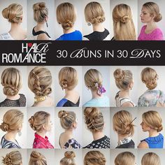 30 Buns in 30 Days Archives - Hair Romance Hair Reference, Crazy Hair, Bad Hair, Hair Updos, Bun Hairstyles, Hair Day, Hair Dos, Easy Hairstyles