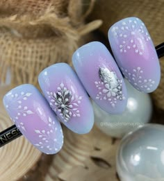 Frozen Nail Art, Frozen Nails, Fail Nails, December Nails, Winter Manicure, Waste Of Time