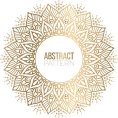 an abstract golden pattern on a white background with the words abstract pattern in the center