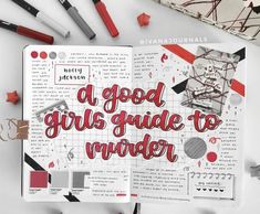 Reading Journal Inspiration, Bookish Journal, Book Bullet Journal, A Good Girls Guide, Good Girls Guide, Book Journaling, Book Review Journal, Holly Jackson, Happy Thursday Everyone