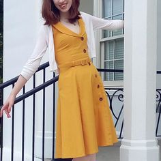 This Is One Of My Favourite Collectif Pieces That I Have Purchased. It Fit Like A Glove When I Got It Back In 2019, But I Need To Size Up Now; And Want This Dear Friend To Go To A Good Home. It's A Sweet Buttercup Colour, With Wooden Decorative Buttons On The A-Line Of The Skirt. There's A Zipper In The Back, Pockets, Belt, And A Sweet Peter Pan Collar. I Have Worn It Less Than 10 Times, And It Is Still In Brand New Condition Besides That. It's Lived Its Life Hanging Up, And Should Pass As New E Decorative Buttons, I Got It, Pan Collar, Peter Pan Collar, Got It, Swing Dress, Dear Friend, Peter Pan, I Got This