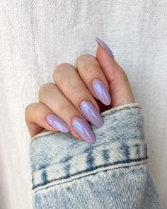 #nail design #nail inspo #elegant nails #nails #elegant nails #trendy nails #minimalist nails #cool nail inspo #nails idea #nude nail designs #graduation nails #summer nails #coffin nails designs #coffin nails #grad nails #summer toe nails #spring nails #nail ideas #nails acrylic #nail designs #nail inspo #nagels #nägel inspiration Lavender Chrome Nails, Spring Chrome Nails, Purple Glitter Nails, Simple Spring Nails, Purple Nail Art, Purple Acrylic Nails, Purple Nail Designs