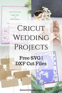 wedding projects with free svg and dxf cut files