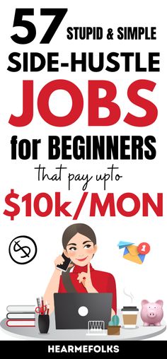 57 best side hustle jobs to help you learn how to make money from home. Also, learn the legit ways to make extra money. Get top best real legitimate flexible high paying remote non phone part time and full time fee free late night work from home jobs and side hustle ideas that are perfect for beginners with no experience. #workfromhome #workfromhomejobs #onlinejobs #remotejobs #sidehustleideas #passiveincome #makemoneyfromhome #waystomakeextramoney #finance #career #education Jobs Without A Degree, Side Hustle Jobs, Highest Paying Jobs, Side Work, Going Back To College, Flexible Jobs, Online Side Hustle