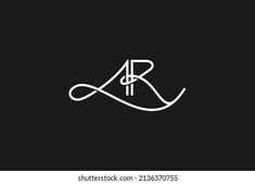 the initial letter person is inscribed with an elegant ribbon logo design template, monogram style