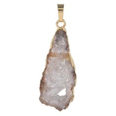 PRICES MAY VARY. Natural Agate Druzy Pendant Necklace: Made of natural agate druzy, irregular and raw slice. Since the stones are natural, the sizes, colors, shapes and the veins are different with each other, the pendant will be sent our randomly from what we have (including the different color, the presence of the geode druzy hole). Every stone is unique in this world, the pendant you will receive is similar with our picture shown. Length for crystal:approx 0.8"-1.6",hole diameter:approx 0.1"( Raw Slice, Quartz Geode, Crystal Collection, Healing Crystal, Crystals And Gemstones, Natural Crystals, This World, Druzy, Crystal Healing