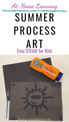 an easy summer process art project for kids