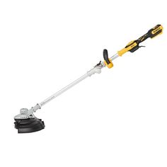 a cordless string trimmer on a white background