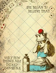 an image of alice and the wonderland tea party with text that reads, love this alice in wonderland printable page which is so perfect for party crafts