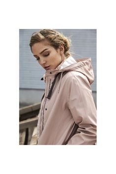 Ilse Jacobsen Hornbæk Rain 71 Hooded Rubberized Coat | Adobe Rose Pink Spring Outdoor Raincoat, Ilse Jacobsen Boots, Cheap Pink Hooded Raincoat, Ilse Jacobsen Raincoat, Pink Raincoat, Rainwear Girl, Ilse Jacobsen, Twill Fabric