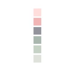 the color scheme is shown in shades of pink, grey and white