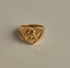 18K Gold Plated Jewlery Non Tarnish, Water Resistant Ring, Hypoallergenic, perfect for sensitive skin Sizes Available; 6,7, & 8 Dainty Trendy Rings perfect for any occasion Angel Ring, Trendy Rings, Trendy Ring, Pierced Jewelry, Fancy Jewellery, Jewelry Inspo, Sensitive Skin, 18k Gold, Gold Plate