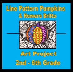 an art project with the title line pattern pumpkins and romeo britto