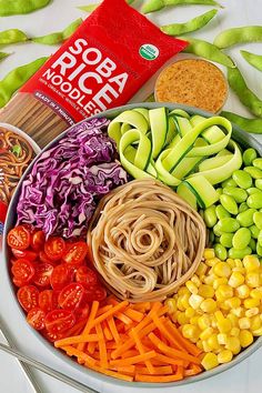 Lotus Foods' Organic Buckwheat & Brown Soba Rice Noodles Summer Salad, Usda Organic, Summer Salads