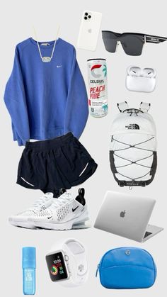 #nike #apple #preppy #lululemon #soldejaneiro #celcius Summer Sporty Outfits, Preppy Outfits Spring, New Preppy, Comfy School Outfits, Preppy Fits, Cute Nike Outfits, Lululemon Outfits, Preppy Summer Outfits, Casual Preppy Outfits