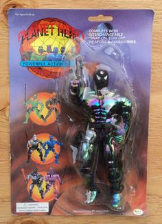 an action figure is shown in the package