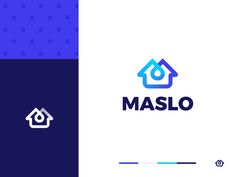 the logo for maslo, a company that sells dog houses and other pet supplies