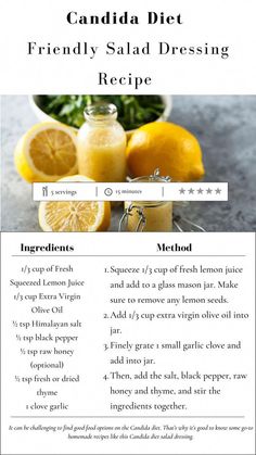 an image of a recipe with lemons and other ingredients