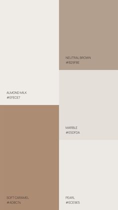 some brown and white paint colors