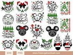 mickey mouse christmas svg bundle