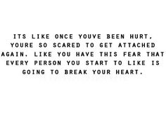 Not trying to be down or anything but this is me... 100% i'm too scared to open my heart up and let people in my life.. whether it be love or just friends. Heart Quotes, Beautiful Words, Relationship Quotes, Favorite Quotes, Wise Words, Quotes To Live By, Best Quotes