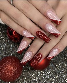 Maroon Nail Designs, Nail Art Gel, Nails Christmas, White Nail, Festival Nails